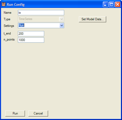 Run TimeSeries